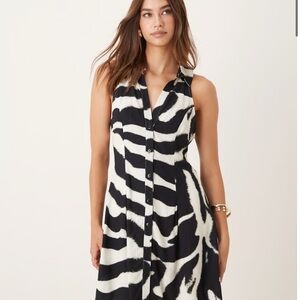 ASOS Black and White Zebra Print Dress